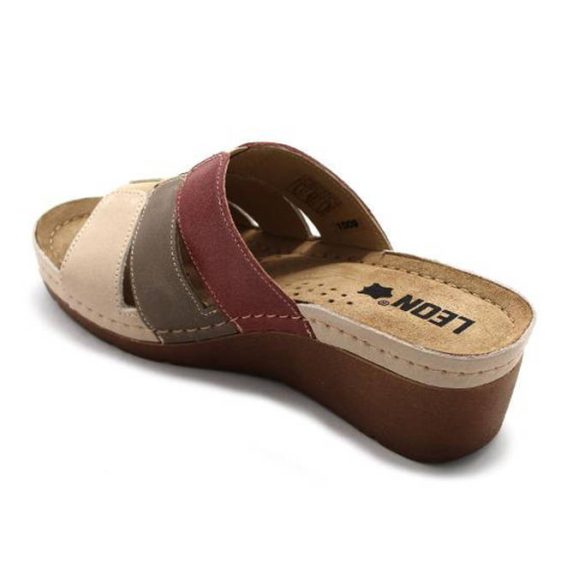 Leon Comfort női papucs - 1009 Bezs-Rozsa