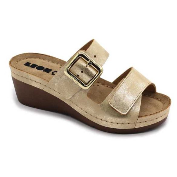 Leon Comfort női papucs - 1110 arany
