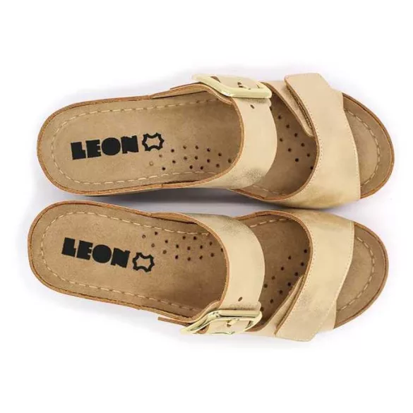 Leon Comfort női papucs - 1110 arany