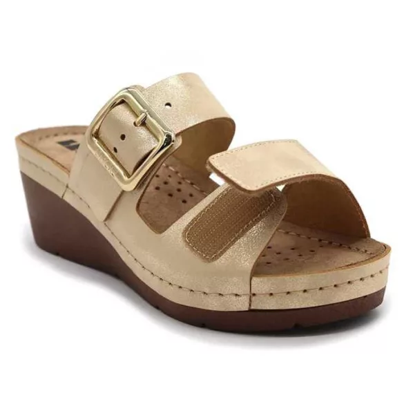 Leon Comfort női papucs - 1110 arany