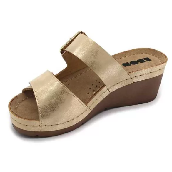 Leon Comfort női papucs - 1110 arany