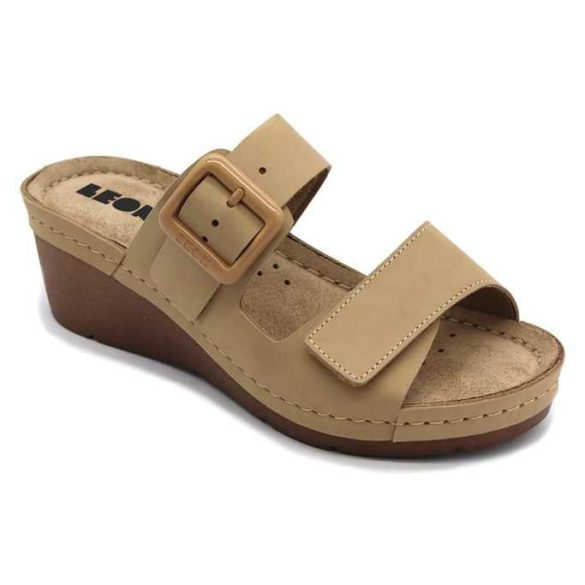 Leon Comfort női papucs - 1110 bezs