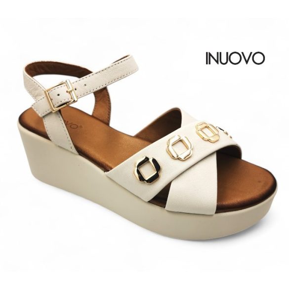 Inuovo női szandál - 123127 Crema