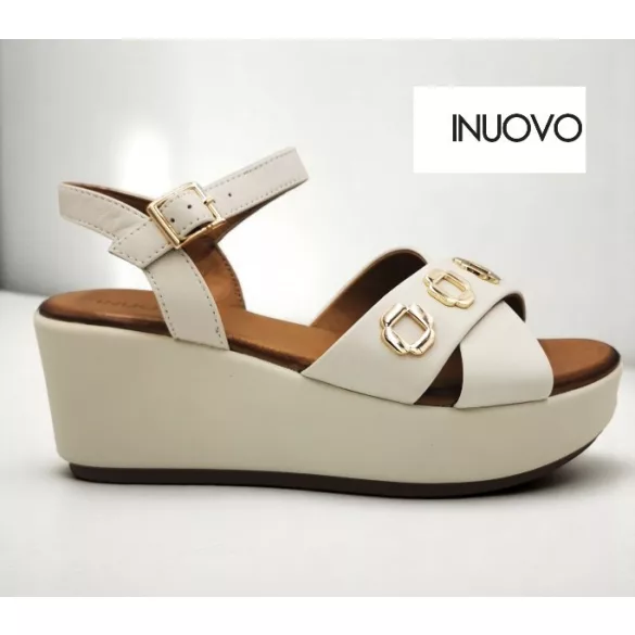 Inuovo női szandál - 123127 Crema