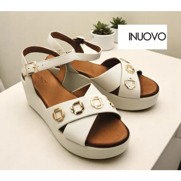 Inuovo női szandál - 123127 Crema