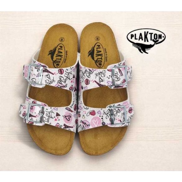 Plakton női papucs - 180010-Blanco