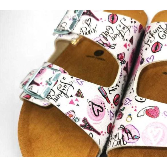 Plakton női papucs - 180010-Blanco