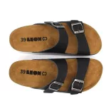 Leon Comfort női papucs - 4010 Fekete-bak