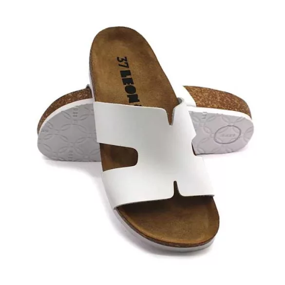 Leon Comfort női papucs - 4054 feher