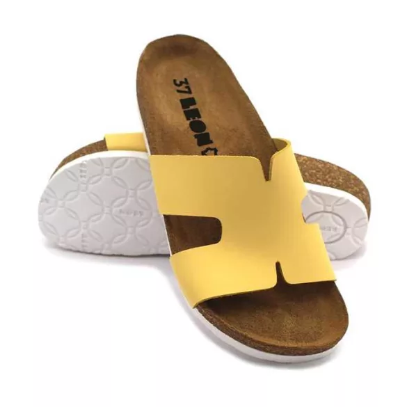 Leon Comfort női papucs - 4054 sarga