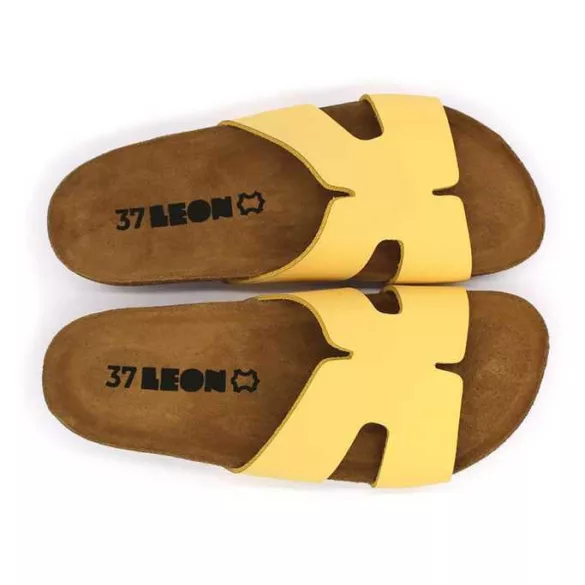 Leon Comfort női papucs - 4054 sarga