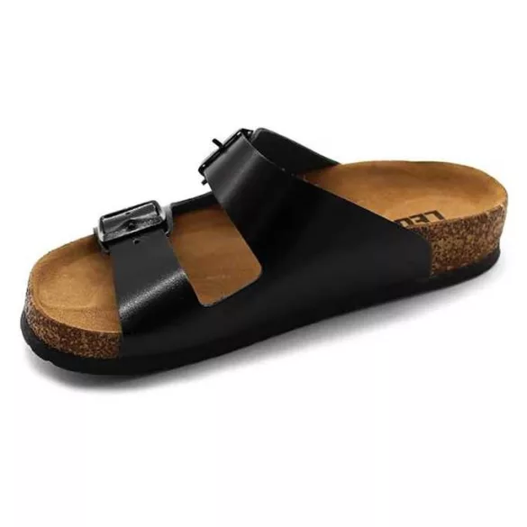 Leon Comfort férfi papucs - 4703 fekete-bak
