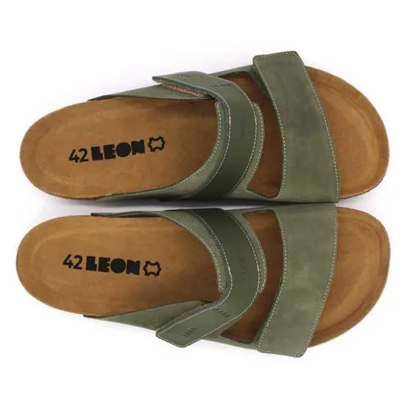 Leon Comfort férfi papucs - 4704 zold