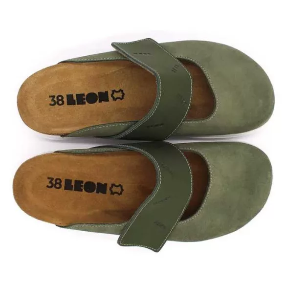 Leon Comfort női papucs - 6002 zold