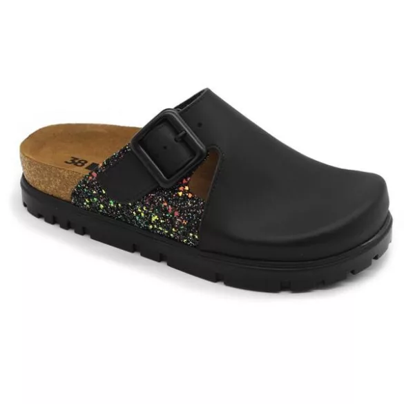 Leon Comfort női papucs - 6005 fekete