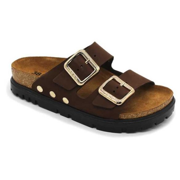 Leon Comfort női papucs - 6011 barna