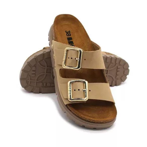 Leon Comfort női papucs - 6011 bezs
