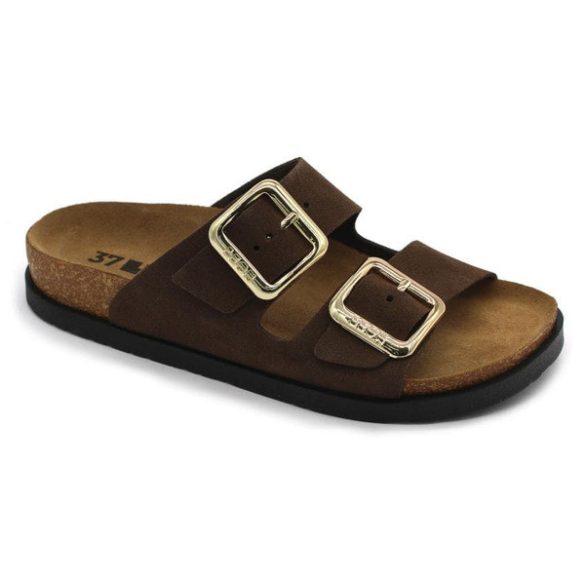 Leon Comfort női papucs - 7010 barna-velur