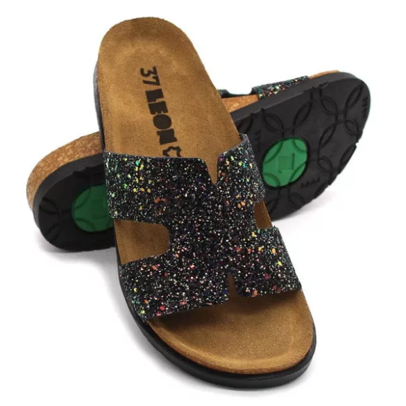 Leon Comfort női papucs - 7030 fekete