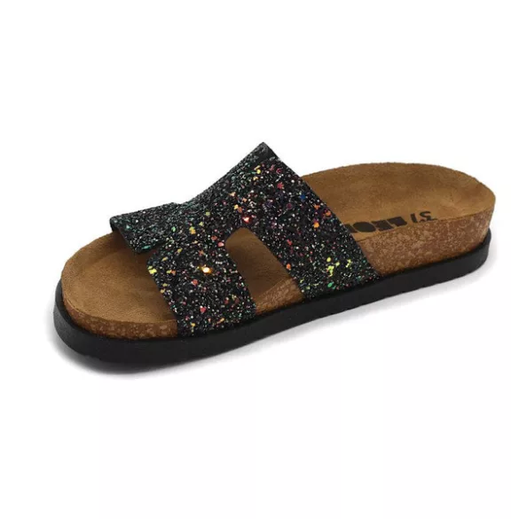 Leon Comfort női papucs - 7030 fekete