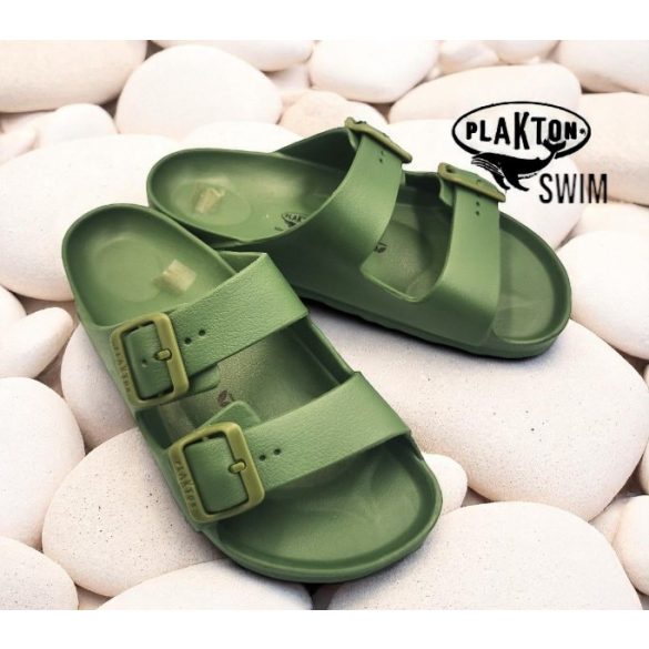 Plakton női papucs - 760010-Kaki