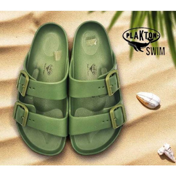 Plakton női papucs - 760010-Kaki