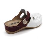 Leon Comfort női papucs - 901 Feher-Piros