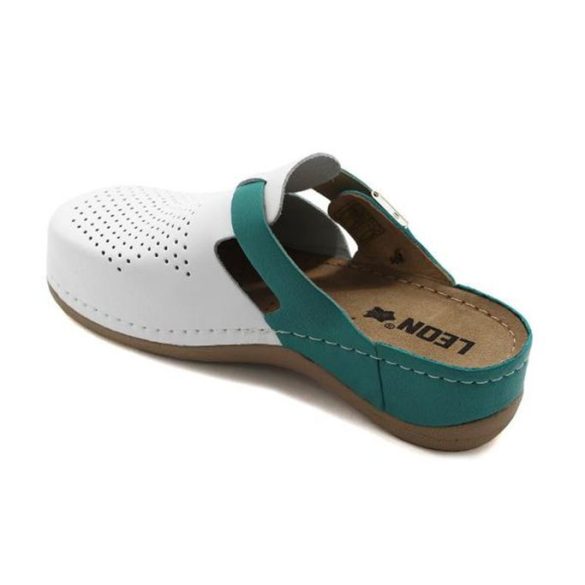 Leon Comfort női papucs - 901 Feher-Turkiz