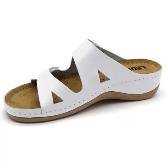 Leon Comfort női papucs - 906 Feher