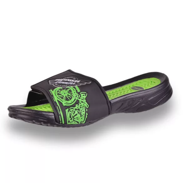Kiárusítás gyerek papucs - A8786 black-green