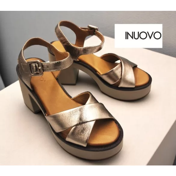 Inuovo női szandál - A97001 Metal-ash