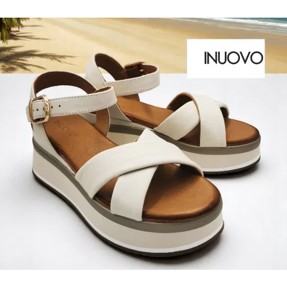 Inuovo női szandál - A98018 Crema