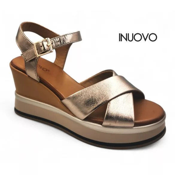 Inuovo női szandál - B37003 Metal-ash