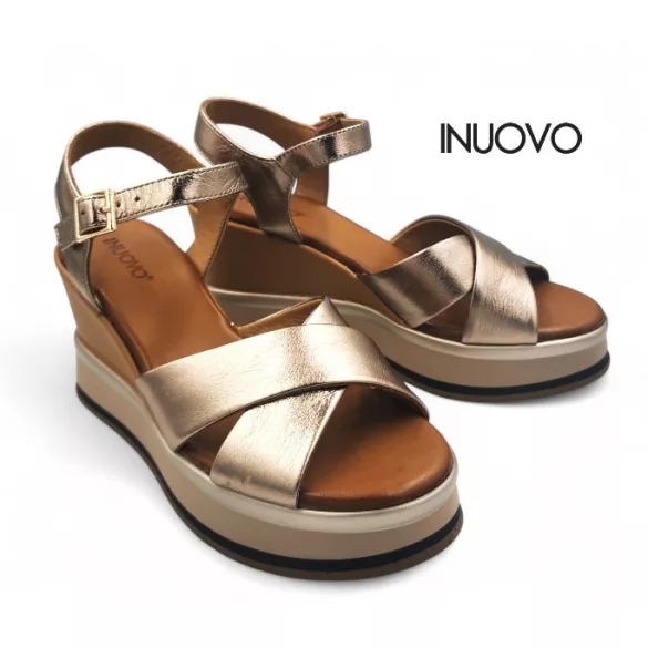 Inuovo női szandál - B37003 Metal-ash
