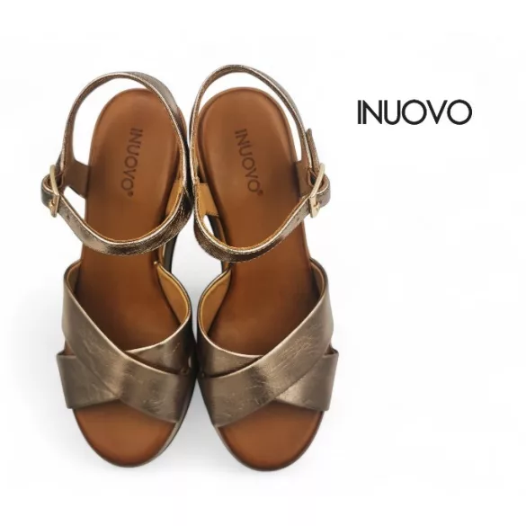 Inuovo női szandál - B37003 Metal-ash