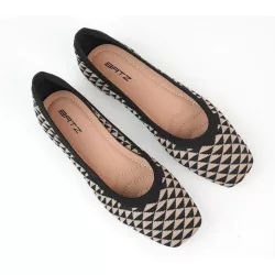 Batz női cipő - Balerina Black