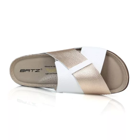Batz női papucs - Marina White Gold