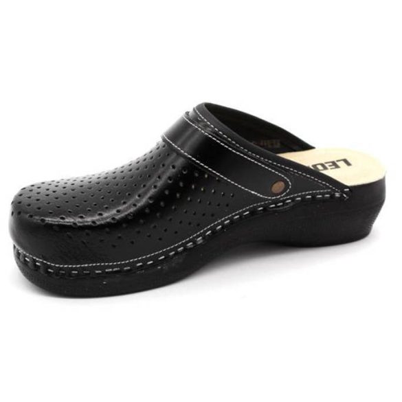 Leon Comfort női papucs - PU 100 Fekete