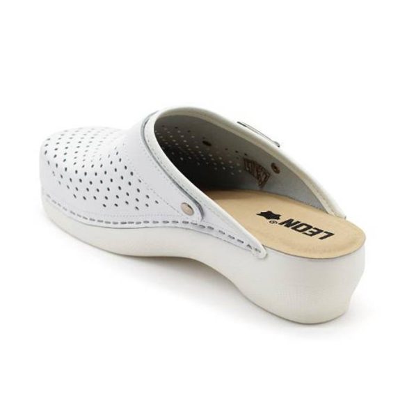 Leon Comfort női papucs - PU 101 Feher