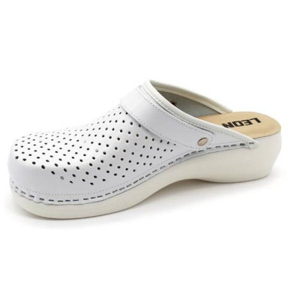 Leon Comfort női papucs - PU 101 Feher