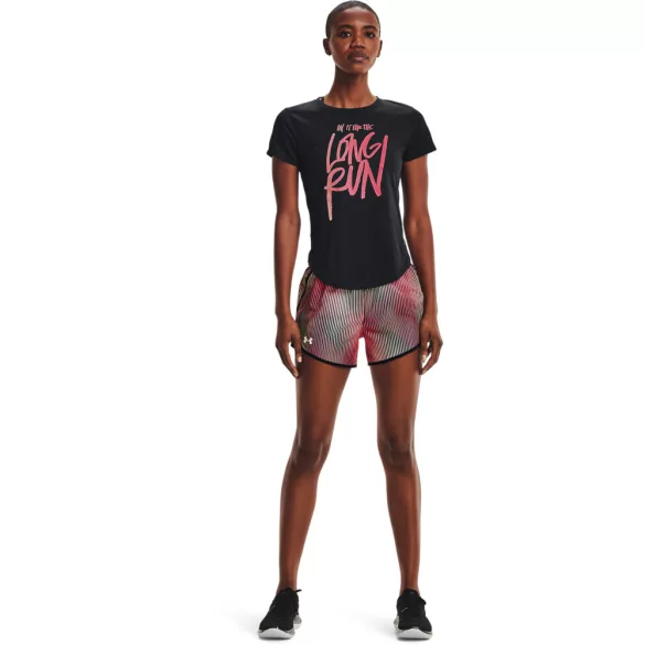 Under Armour UA Long Run Graphic SS Női póló - SM-1365656-001