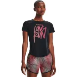 Under Armour UA Long Run Graphic SS Női póló - SM-1365656-001