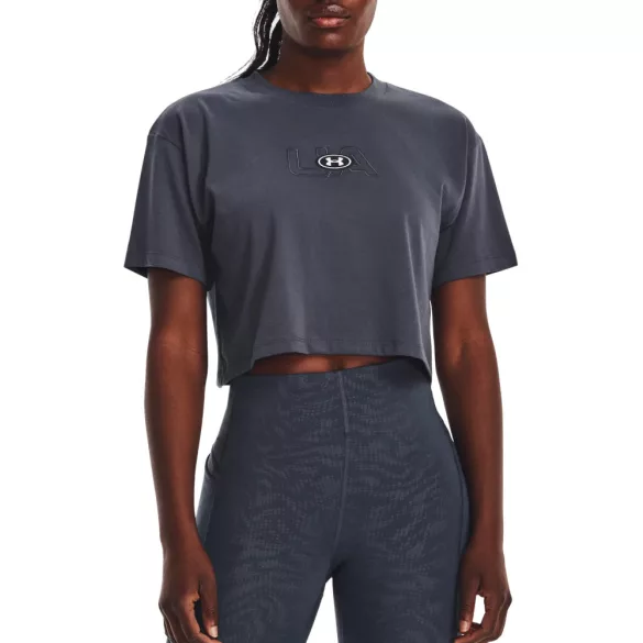 Under Armour UA W BRANDED LOGO CROP SS Női póló - SM-1376751-044
