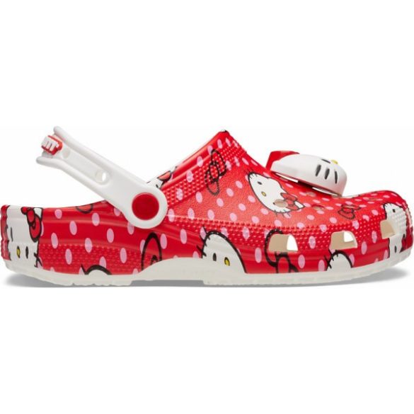 Crocs Hello Kitty Red Classic Clog Unisex papucs - SM-210575-90H