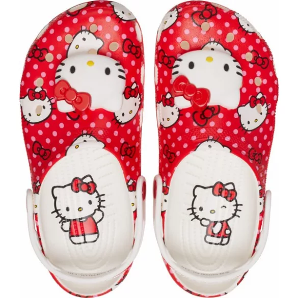 Crocs Hello Kitty Red Classic Clog Unisex papucs - SM-210575-90H