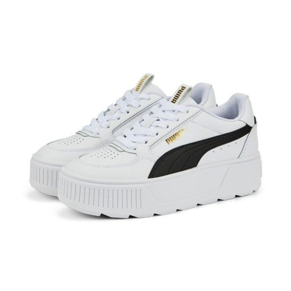 Puma Karmen Rebelle Jr Puma White-Puma Black Gyerek utcai cipő - SM-388420-02