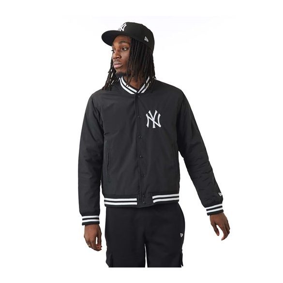 New Era JAKNA MLB TEAM BOMBER JKT NEYYAN BLKWHI Férfi kabát - SM-60284785