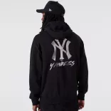 New Era MLB BP METAL PO HOODY NEYYAN BLKMTS Unisex pulóver - SM-60292364