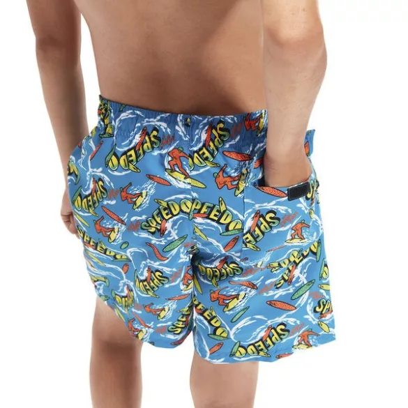 Speedo PRT 15" WSHT JM BLUE/YELLOW (UK) Gyerek rövidnadrág - SM-8-00318714248
