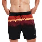   Speedo PLMT LEISURE 16" WSHT AM BLACK/RED (UK) Férfi rövidnadrág - SM-8-00319414279